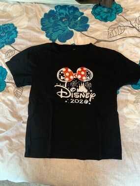 Disney Adult Black Minnie Bow 2026 Graphic Tee